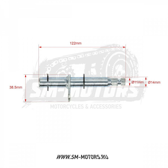 Вал переключения двиг. 1P63QML (180cc) купить