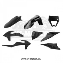 Комплект пластика POLISPORT KTM EXC/EXC-F/XC-W/XCF-W 20-22 черный (90911)