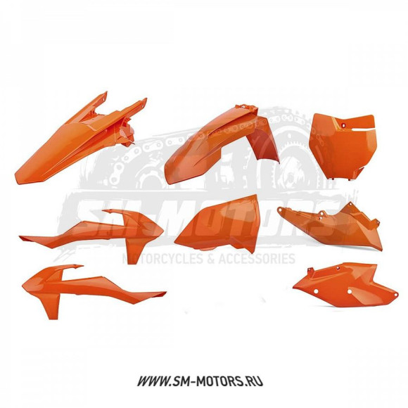 Комплект пластика POLISPORT KTM SX/SX-F/XC/XC-F 16-18 оранжевый (90700) купить