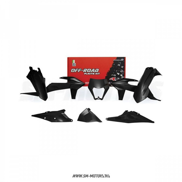 Комплект пластика R-TECH KTM EXC/EXC-F/XC-W/XCF-W 20-22 черный (R-KITKTM-NR0-520) купить
