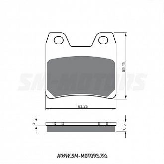 Тормозные колодки GOLD FREN Sintered S3 222 (FA 348) купить