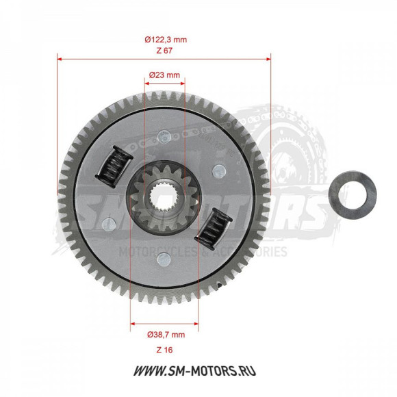 Сцепление в сборе двиг. ZS/ZY150 см3 купить Сцепление в сборе двиг. ZS/ZY150 см3 купить