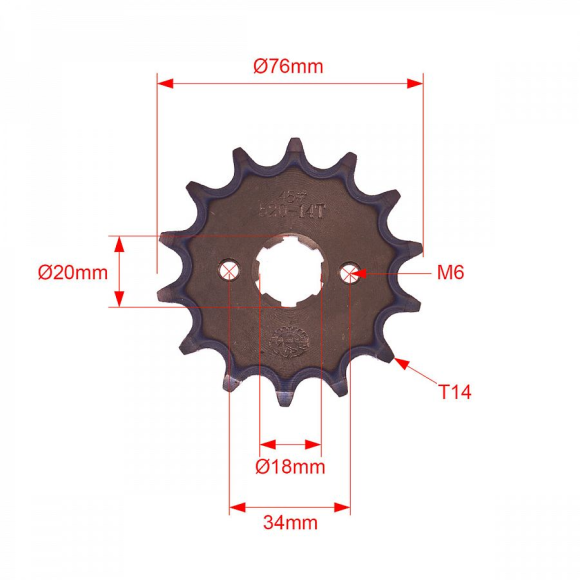 Звезда ведущая 520-14T d-20 SM-PARTS купить Звезда ведущая 520-14T d-20 SM-PARTS купить