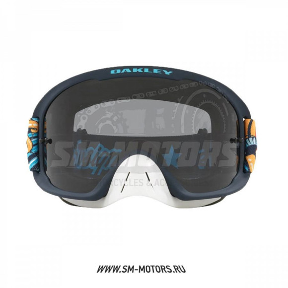 Очки для мотокросса OAKLEY O-Frame 2.0 PRO MX TLD COSMIC JUNGLE чёрные-синие./тёмо-серая (OO7115-36) купить Очки для мотокросса OAKLEY O-Frame 2.0 PRO MX TLD COSMIC JUNGLE чёрные-синие./тёмо-серая (OO7115-36) купить