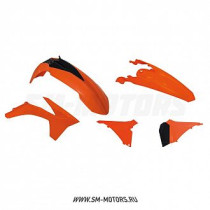 Комплект пластика R-TECH KTM EXC125-500 12-13 EXC-F250-350 12-13 оранжевый/черный (R-KITKTM-OEM-412)
