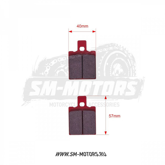 Колодки дискового тормоза задние YCF SPIII с 2015 г. (радиальный тормоз) купить Колодки дискового тормоза задние YCF SPIII с 2015 г. (радиальный тормоз) купить