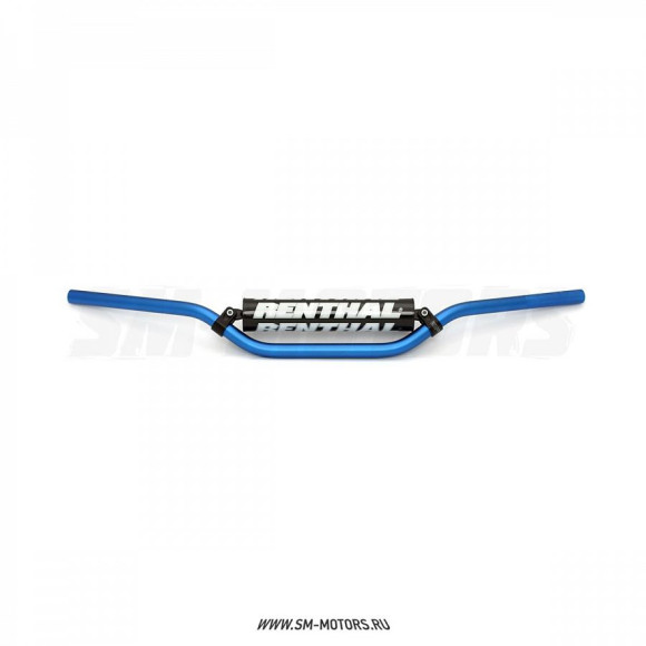 Руль алюминиевый RENTHAL 7/8 MX/Enduro 971-08-BU (802 x 97 мм) синий купить