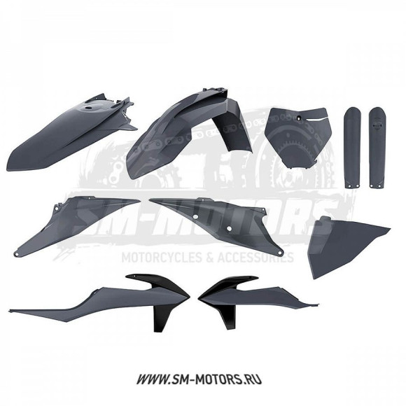 Комплект пластика POLISPORT KTM SX/SX-F/XC/XC-F 19-22 серый (90814) купить