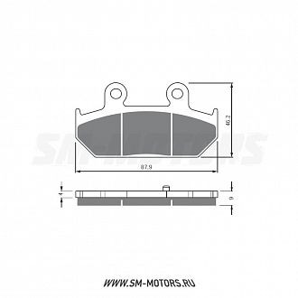 Тормозные колодки GOLD FREN Sintered S3 265 (FA 412) купить