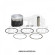 Поршень в сборе 4T двиг. CG150 d-62, pin-15 высокий (тефлон) SM-PARTS купить