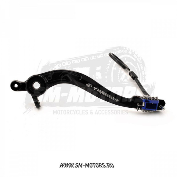 Педаль заднего тормоза ZETA TRIGGER HUSQVARNA FC/FE 250/450 16-17 с подшипником синий (ZE90-7426) купить