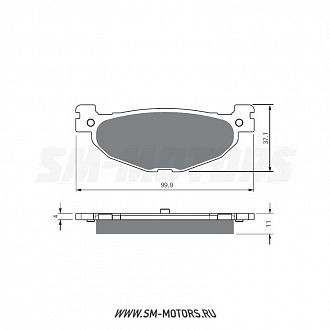 Тормозные колодки GOLD FREN Sintered S3 268 (FA 408) купить