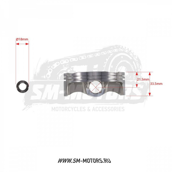 Поршень в сборе PRO-X KTM EXC-F350 12-16 HUSQVARNA FE350 14-16 d-87,96 мм (01.6362.A) купить