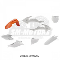 Комплект пластика POLISPORT KTM SX85 18-22 белый/оранжевый (90826)