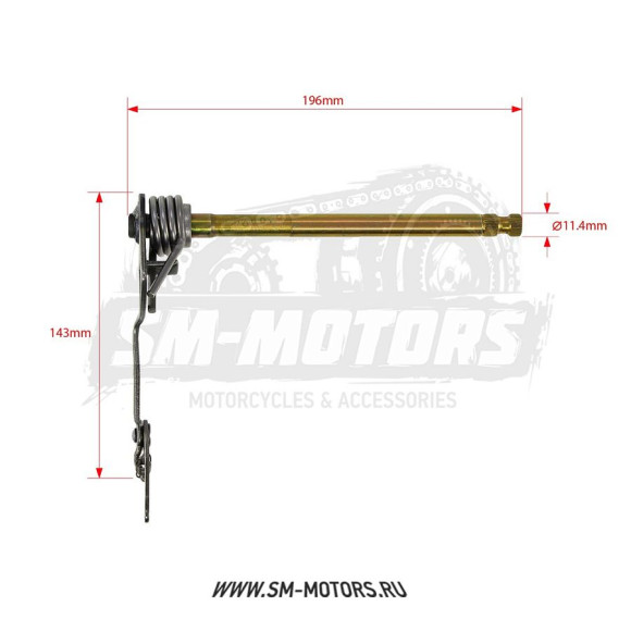 Вал переключения передач в сборе YCF двиг. DAYTONA ANIMA купить