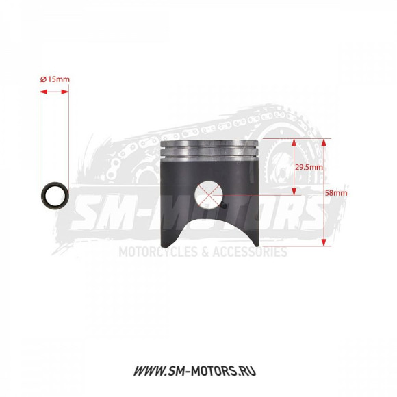 Поршень в сборе PRO-X KTM SX125 07-22 HUSQVARNA TC125 14-22 d-53,94 мм (01.6226.A) купить Поршень в сборе PRO-X KTM SX125 07-22 HUSQVARNA TC125 14-22 d-53,94 мм (01.6226.A) купить
