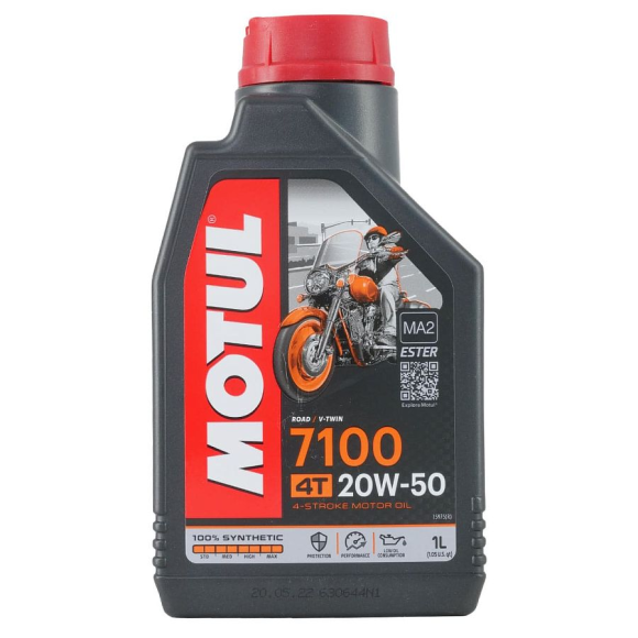 Масло Motul 4T 7100 20W-50 100% Synth. Ester 1л купить