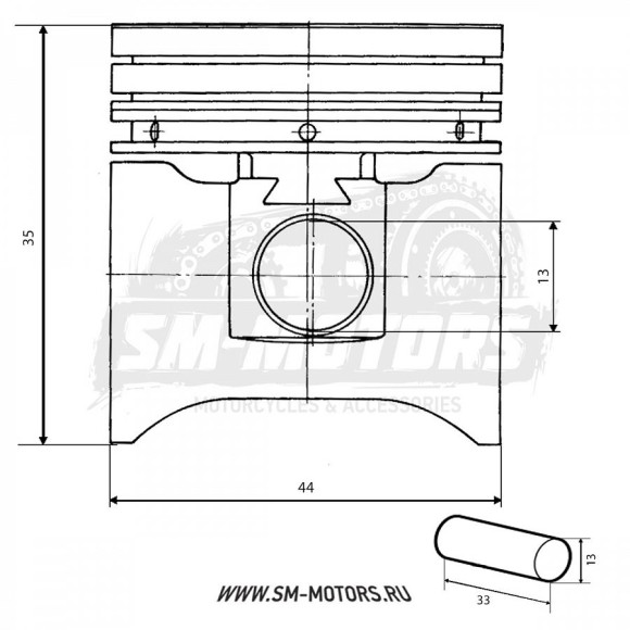 Поршень двиг. ZS 1P44FMC в сборе купить Поршень двиг. ZS 1P44FMC в сборе купить