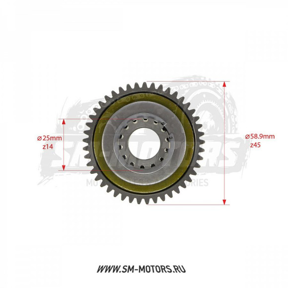 Шестерня электростартера большая KAYO двиг. ZS NC250 (вод.охл.) (P061330) CN купить Шестерня электростартера большая KAYO двиг. ZS NC250 (вод.охл.) (P061330) CN купить