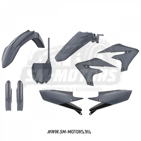 Комплект пластика POLISPORT YAMAHA YZF250 19-23 YZF450 18-22 серый (90822) купить