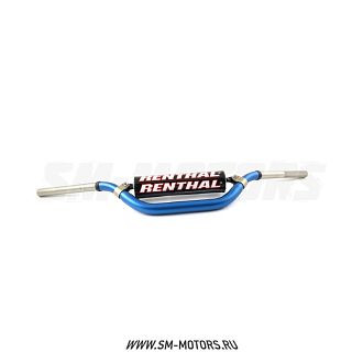 Руль алюминиевый RENTHAL TWINWALL MX/Enduro 922-01-BU (812 x 120 мм) синий купить