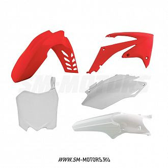 Комплект пластика R-TECH HONDA CRF250R 11-13 CRF450R 11-12 красный/белый (R-KITCRF-OEM-516) купить