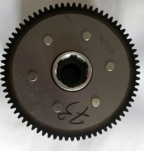 Сцепление в сборе 162FMJ, 163FML, 166FMM, 169FMM (CG150-250) (6 болтов, 7 дисков, 73T) купить Сцепление в сборе 162FMJ, 163FML, 166FMM, 169FMM (CG150-250) (6 болтов, 7 дисков, 73T) купить