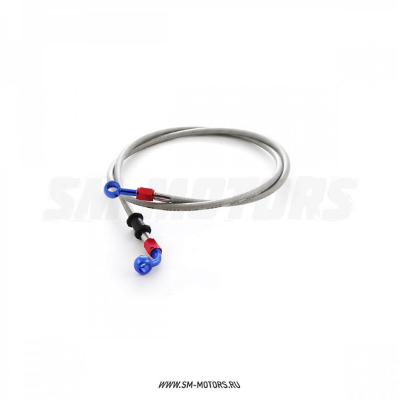 Шланг тормозной армированный L-1100 mm M10/прямой - M10/90° купить Шланг тормозной армированный L-1100 mm M10/прямой - M10/90° купить