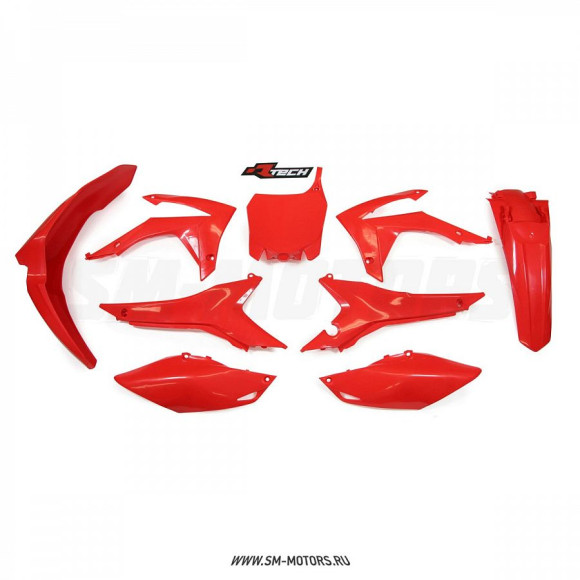 Комплект пластика R-TECH HONDA CRF250R 14-17 CRF450R 13-16 красный (R-KITCRF-RS0-517) купить