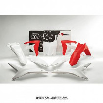 Комплект пластика R-TECH HONDA CRF250R 14-17 CRF450R 13-16 красный/белый (R-KITCRF-OEM-517)