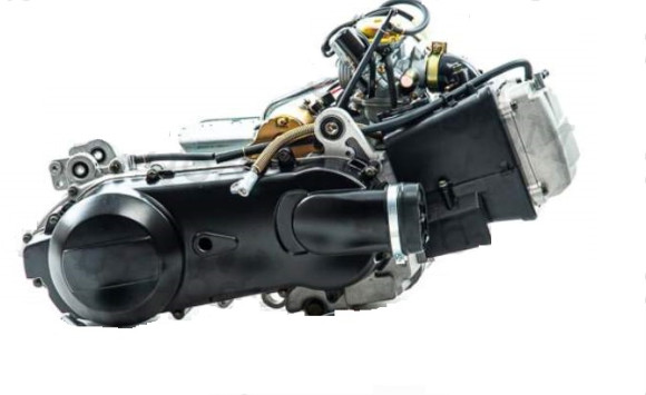 Двигатель в сборе 4Т 157QMJ (GY6) 149,5см3  (реверс) ATV150