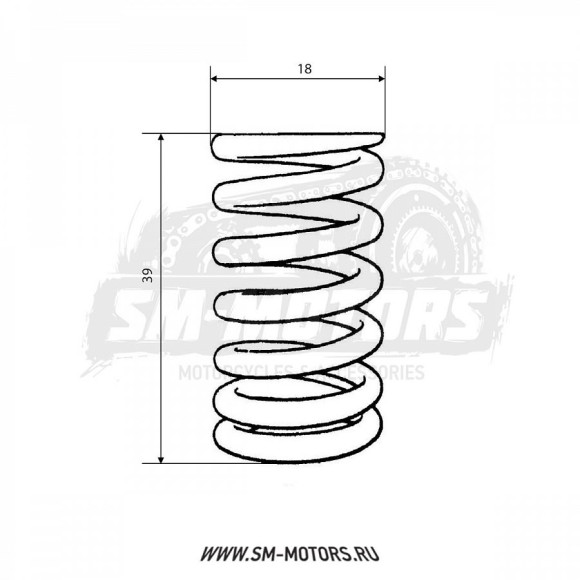 Пружина клапана внутренняя двиг. LC 166FMM CN купить Пружина клапана внутренняя двиг. LC 166FMM CN купить