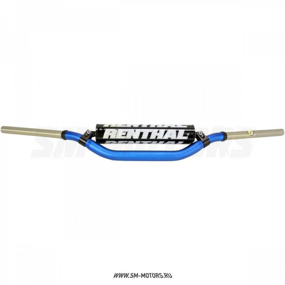 Руль алюминиевый RENTHAL TWINWALL MX/Enduro 996-01-BU (811 x 93 мм) синий купить