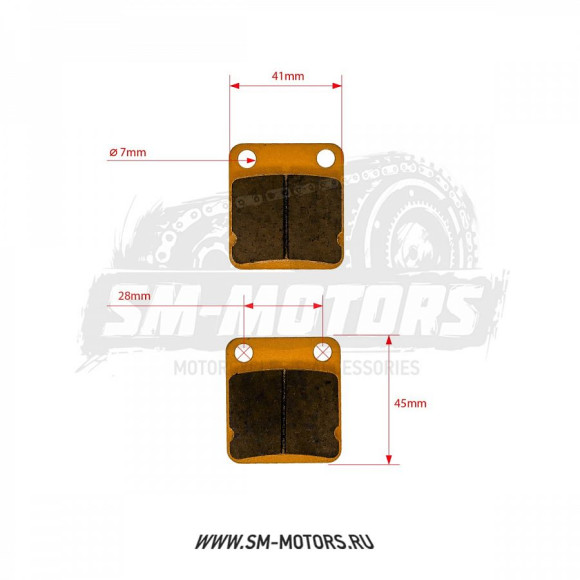 Колодки дискового тормоза питбайк однопоршневой суппорт RACING SM-PARTS купить Колодки дискового тормоза питбайк однопоршневой суппорт RACING SM-PARTS купить