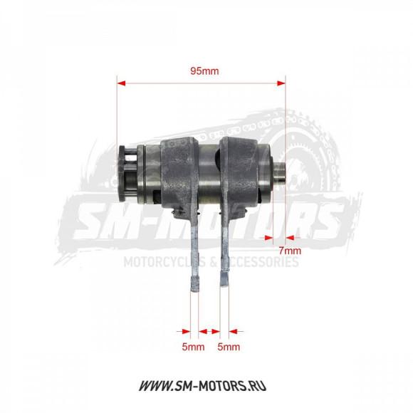 Вилки переключения передач в сборе двиг. YX125,140 см3 SM-PARTS купить Вилки переключения передач в сборе двиг. YX125,140 см3 SM-PARTS купить