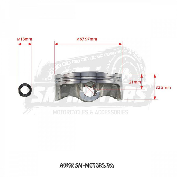 Поршень в сборе PRO-X KTM SX-F350 11-22 HUSQVARNA FC350 14-22 FX350 17-22 d-87,97 мм (01.6351.B) купить Поршень в сборе PRO-X KTM SX-F350 11-22 HUSQVARNA FC350 14-22 FX350 17-22 d-87,97 мм (01.6351.B) купить