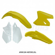 Комплект пластика R-TECH SUZUKI DRZ400 00-09 желтый/белый (R-KITDRZ-OEM-411)